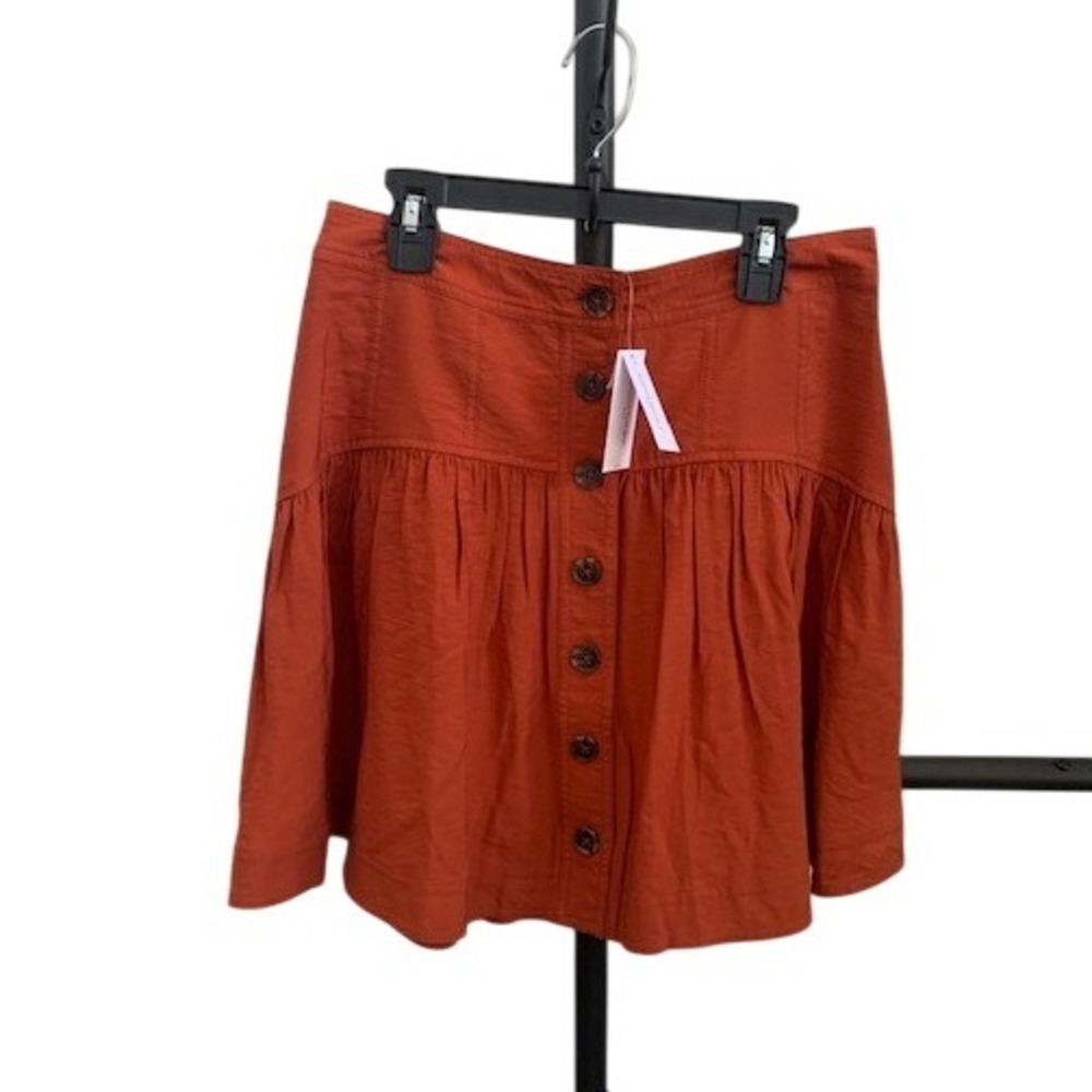 Banana‎ Republic Rust Orange Tiered Mini Skirt Boho Festival Women Size XS NWT